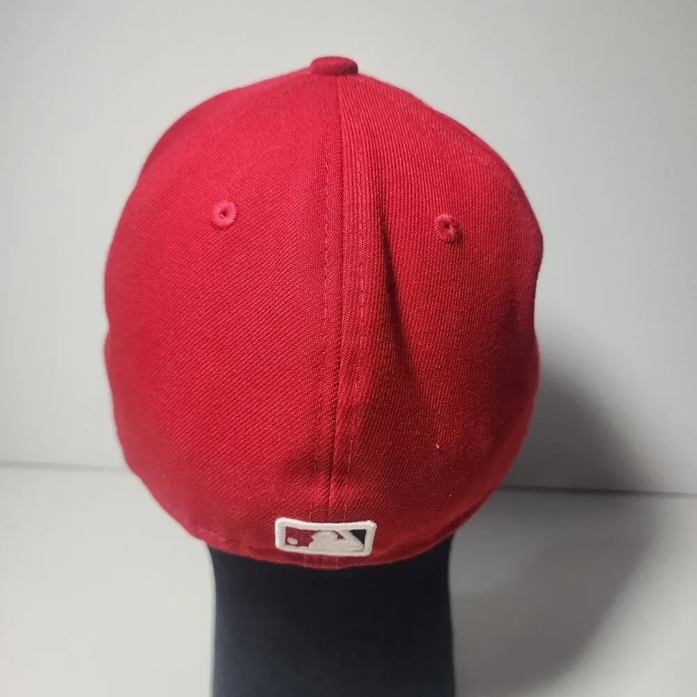 Washington Nationals New Era 59FIFTY Fitted Hat Cap Red MLB Baseball W Logo